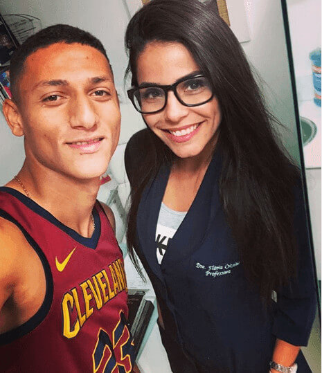 Richarlison With Dr Flavia Cristine